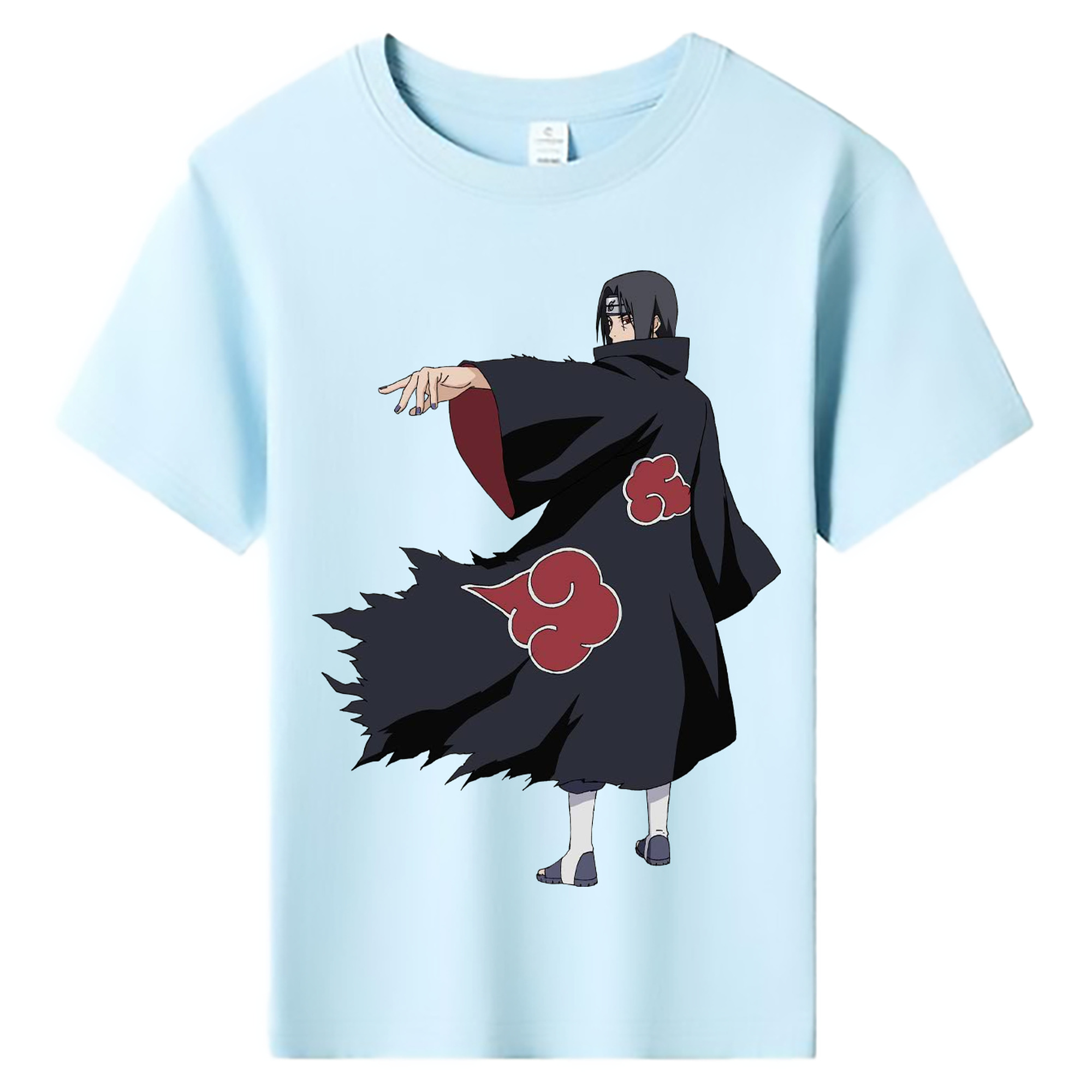 （画像用） NARUTO -ナルト- うちは イタチ Uchiha Itachi 綿100％キッズTシャツ（フロントプリント）